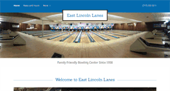 Desktop Screenshot of eastlincolnlanes.com