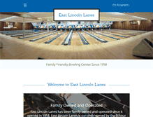 Tablet Screenshot of eastlincolnlanes.com
